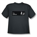 The Office Shirt Kids Sign Logo Charcoal Youth T-Shirt