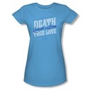The Princess Bride Shirt Juniors Love Over Death Carolina Blue Tee T-Shirt