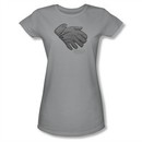 The Princess Bride Shirt Juniors Six Fingered Glove Silver Tee T-Shirt