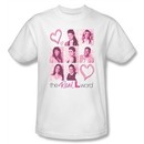 The Real L Word Shirt Hearts Adult White T-Shirt Tee