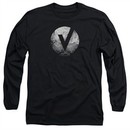 The Vamps Long Sleeve Shirt V Emblem Black Tee T-Shirt