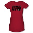 The Voice Juniors T-shirt TV Show Turned My Chair Red Tee Shirt