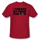 The Voice Kids T-shirt TV Show Turned My Chair Red Tee Shirt Youth
