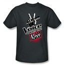The Voice T-shirt TV Show Team Adam Adult Charcoal Tee Shirt