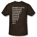 The Warriors Shirt Roster Adult Coffee Tee T-Shirt