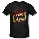 The Warriors Shirt Slim Fit V Neck One Gang Black Tee T-Shirt