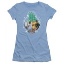 The Wizard Of Oz  Juniors Shirt Emerald City Carolina Blue T-Shirt