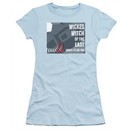 The Wizard Of Oz  Juniors Shirt Shoes To Die For Light Blue T-Shirt