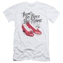 The Wizard Of Oz  Slim Fit Shirt Red Ruby Slippers White T-Shirt