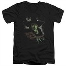 The Wizard Of Oz  Slim Fit V-Neck Shirt The Wicked Witch of the West Black T-Shirt