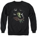 The Wizard Of Oz  Sweatshirt The Wicked Witch of the West Adult Black Sweat Shirt