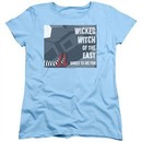 The Wizard Of Oz  Womens Shirt Shoes To Die For Light Blue T-Shirt