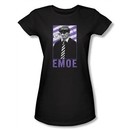 Three Stooges Juniors Shirt Emoe Funny Black Tee T-shirt