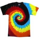 Tie Dye Kids T-shirt Eclipse Swirl Vintage Groovy Youth Tee Shirt