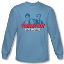 Tommy Boy Shirt Movie Logo Long Sleeve Carolina Blue Tee T-Shirt