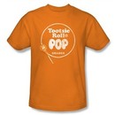 Tootsie Roll T-Shirts ? Pop Logo Adult Orange Tee