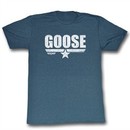Top Gun Shirt Goose Adult Heather Blue Tee T-Shirt