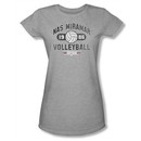 Top Gun Shirt Juniors Nas Miramar Volleyball Grey Tee T-Shirt