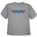 Top Gun Shirt Kids 8 Bit Silver Youth Tee T-Shirt