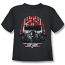 Top Gun Shirt Kids Goose Helmet Charcoal Youth Tee T-Shirt