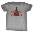 Top Gun Shirt Movie Jet Logo Athletic Heather T-Shirt