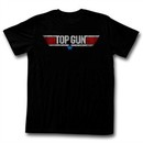 Top Gun Shirt Movie Logo Adult Black Tee T-Shirt