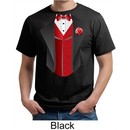 Tuxedo Organic T-shirt With Red Vest Funny Adult Tee Shirt