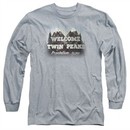 Twin Peaks Long Sleeve Shirt Welcome Athletic Heather Tee T-Shirt