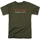 Twin Peaks Shirt Population Military Green T-Shirt