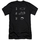 Twin Peaks Slim Fit Shirt Coffee Log Fish Black T-Shirt