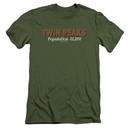 Twin Peaks Slim Fit Shirt Population Military Green T-Shirt