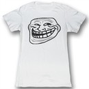 You Mad Juniors Shirt U Mad Bro Troll Face White Tee T-Shirt