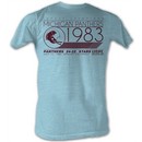 USFL Michigan Panthers T-shirt 1983 League Champions Blue Heather Tee