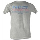 USFL T-shirt Logo Football League Adult Gray Tee Shirt