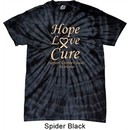Uterine Cancer Awareness Hope Love Cure Tie Dye T-shirt
