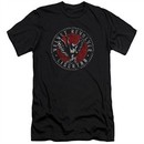 Velvet Revolver Shirt Slim Fit V-Neck Circle Logo Black T-Shirt