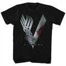 Vikings Shirt Logo Black T-Shirt