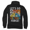Voltron Hoodie Sweatshirt Force Black Adult Hoody Sweat Shirt
