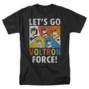 Voltron Shirt Force Adult Black Tee T-Shirt