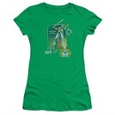 Voltron Shirt Juniors Distressed Defender Kelly Green Tee T-Shirt