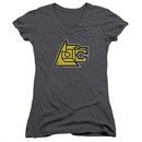 Voltron Shirt Juniors V Neck Lion Symbol Charcoal Tee T-Shirt