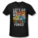 Voltron Shirt Slim Fit V Neck Force Black Tee Shirt