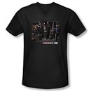 Warehouse 13 Shirt Slim Fit V Neck Warehouse Cast Black Tee Shirt