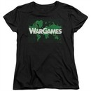 WarGames  Womens Shirt Game Board Black T-Shirt