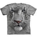 White Tiger Kids Shirt Tie Dye Face T-shirt Tee Youth