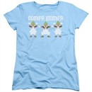 Willy Wonka and The Chocolate Factory  Womens Shirt Oompa Loompa Light Blue T-Shirt
