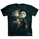 Wolf Kids Shirt Tie Dye Three Wolves Moon T-shirt Tee Youth