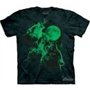 Wolf Shirt Tie Dye Glow In The Dark Wolves Moon T-shirt Adult Tee