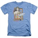 Wonder Woman Shirt Invisible Jet Heather Light Blue T-Shirt