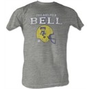 World Football League Retro T-Shirt ? Philadelphia Bell Adult Grey Tee